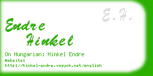 endre hinkel business card